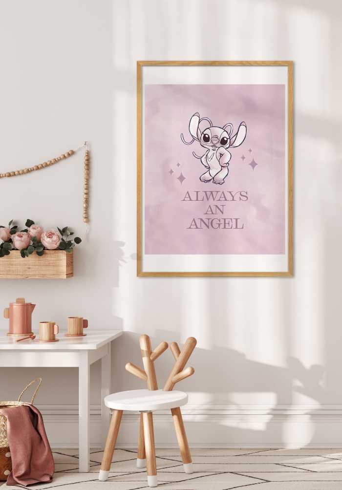 Poster d'art Disney Stitch Always an Angel