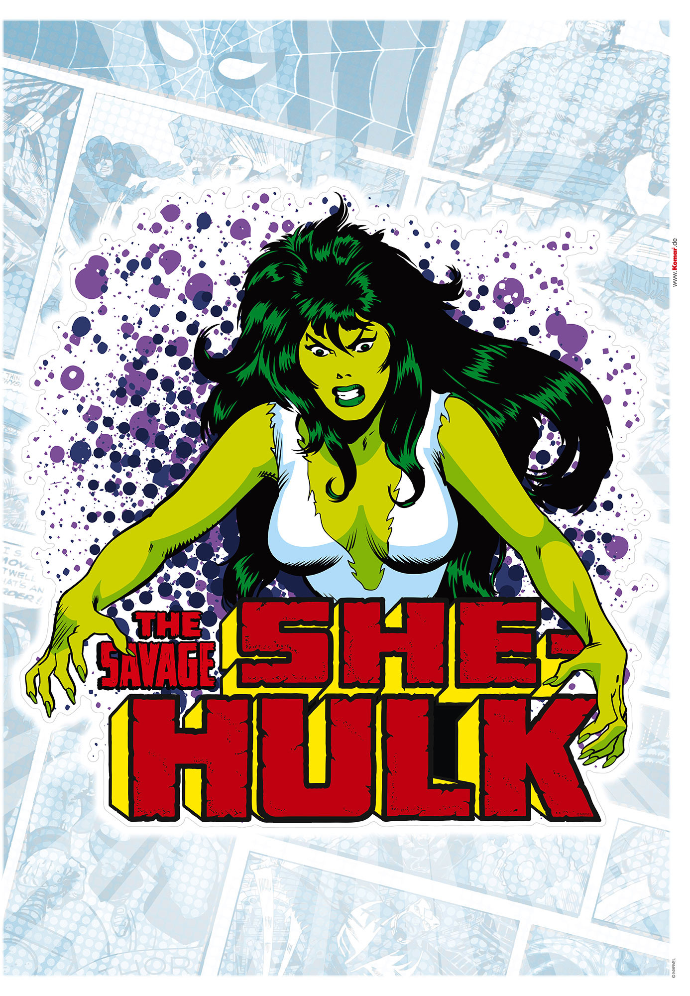 She-Hulk: She-Hulk Split Personality Mural - Officially Licensed