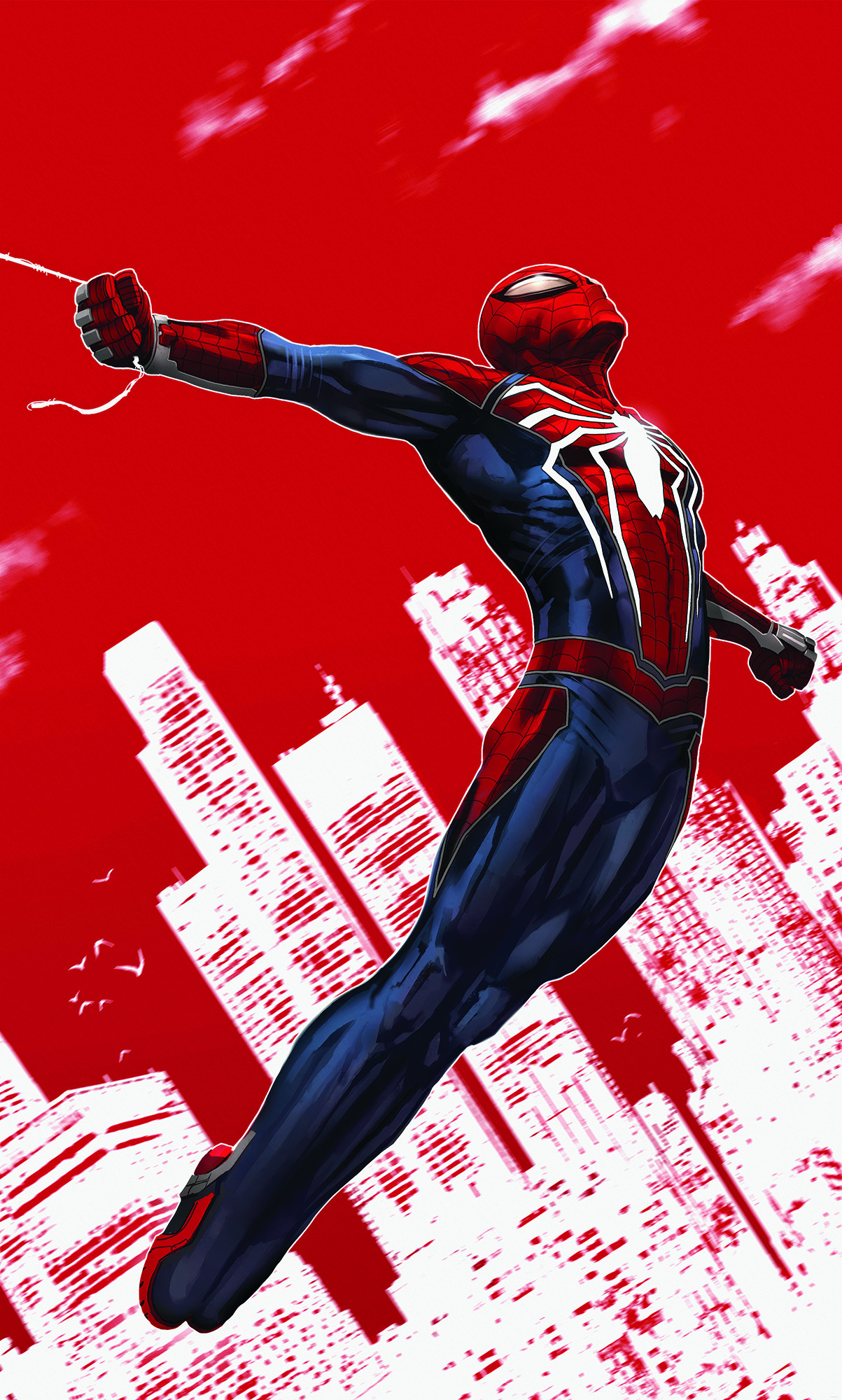 Marvel Spider-Man Red Swing